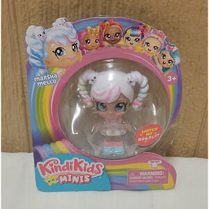 Kindi Kids Minis Marsha Mello Watch Me Bobble Figure White Hair Pink Stripes